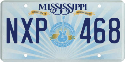 MS license plate NXP468