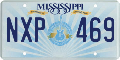 MS license plate NXP469