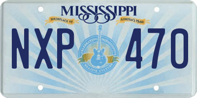 MS license plate NXP470