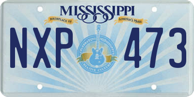 MS license plate NXP473