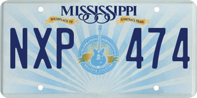 MS license plate NXP474