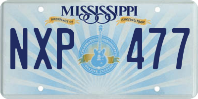 MS license plate NXP477