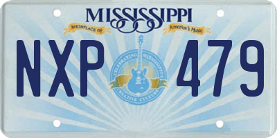 MS license plate NXP479