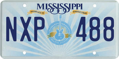 MS license plate NXP488