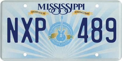 MS license plate NXP489