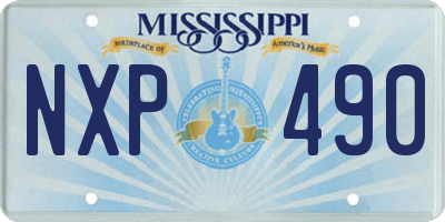 MS license plate NXP490