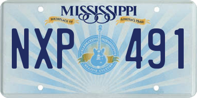 MS license plate NXP491