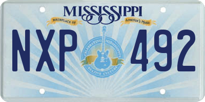 MS license plate NXP492