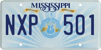 MS license plate NXP501