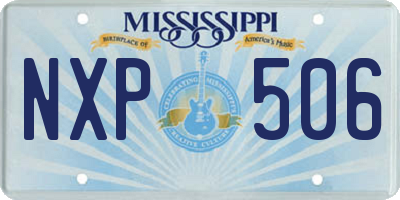 MS license plate NXP506
