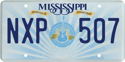 MS license plate NXP507