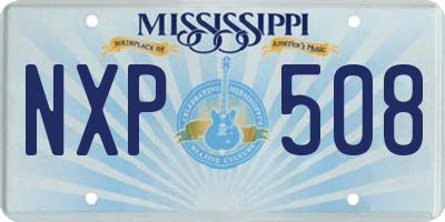 MS license plate NXP508