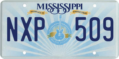 MS license plate NXP509