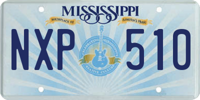 MS license plate NXP510