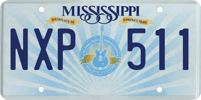 MS license plate NXP511