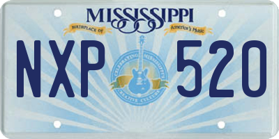 MS license plate NXP520