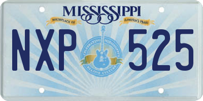 MS license plate NXP525