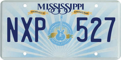 MS license plate NXP527