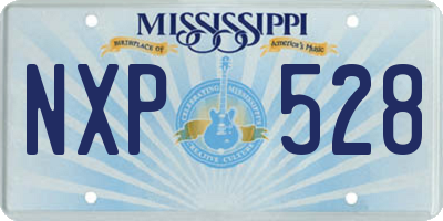 MS license plate NXP528