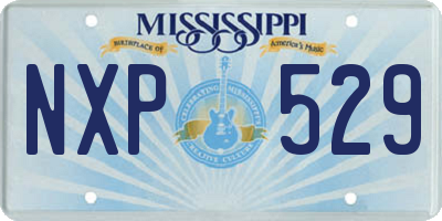 MS license plate NXP529