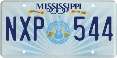 MS license plate NXP544