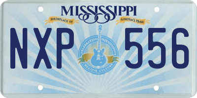 MS license plate NXP556