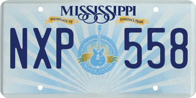 MS license plate NXP558