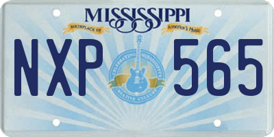 MS license plate NXP565