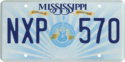 MS license plate NXP570
