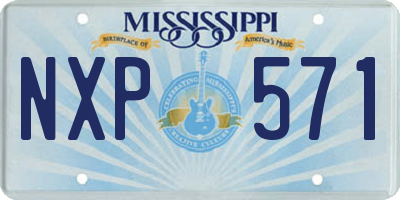 MS license plate NXP571