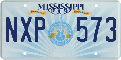 MS license plate NXP573