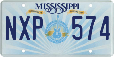 MS license plate NXP574