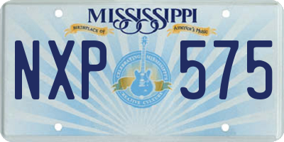MS license plate NXP575