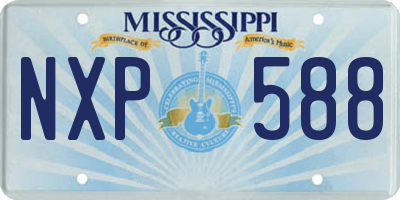 MS license plate NXP588