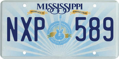 MS license plate NXP589