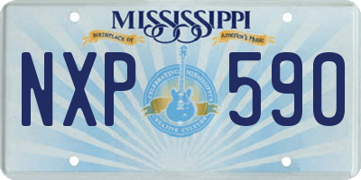 MS license plate NXP590