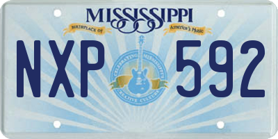 MS license plate NXP592