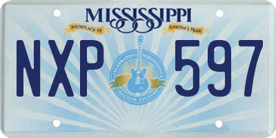 MS license plate NXP597