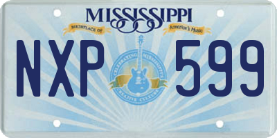 MS license plate NXP599