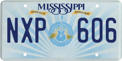 MS license plate NXP606