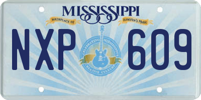 MS license plate NXP609