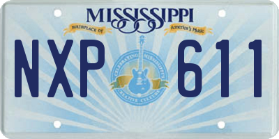 MS license plate NXP611