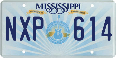 MS license plate NXP614
