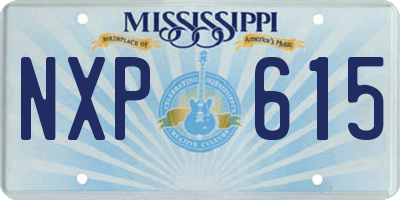 MS license plate NXP615