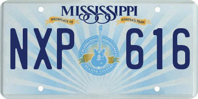 MS license plate NXP616