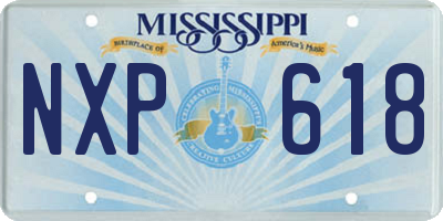 MS license plate NXP618