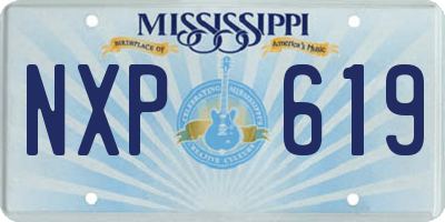 MS license plate NXP619