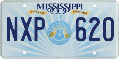 MS license plate NXP620