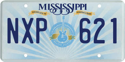 MS license plate NXP621