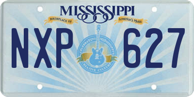MS license plate NXP627